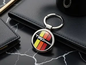 Toyota TRD Motorcycle Keychain Racing Durable Alloy